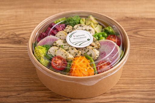 国産地鶏のハーブチキンサラダボール