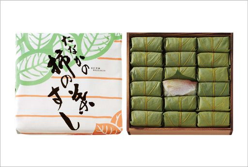 柿の葉すし 木箱　たい 18個入り
