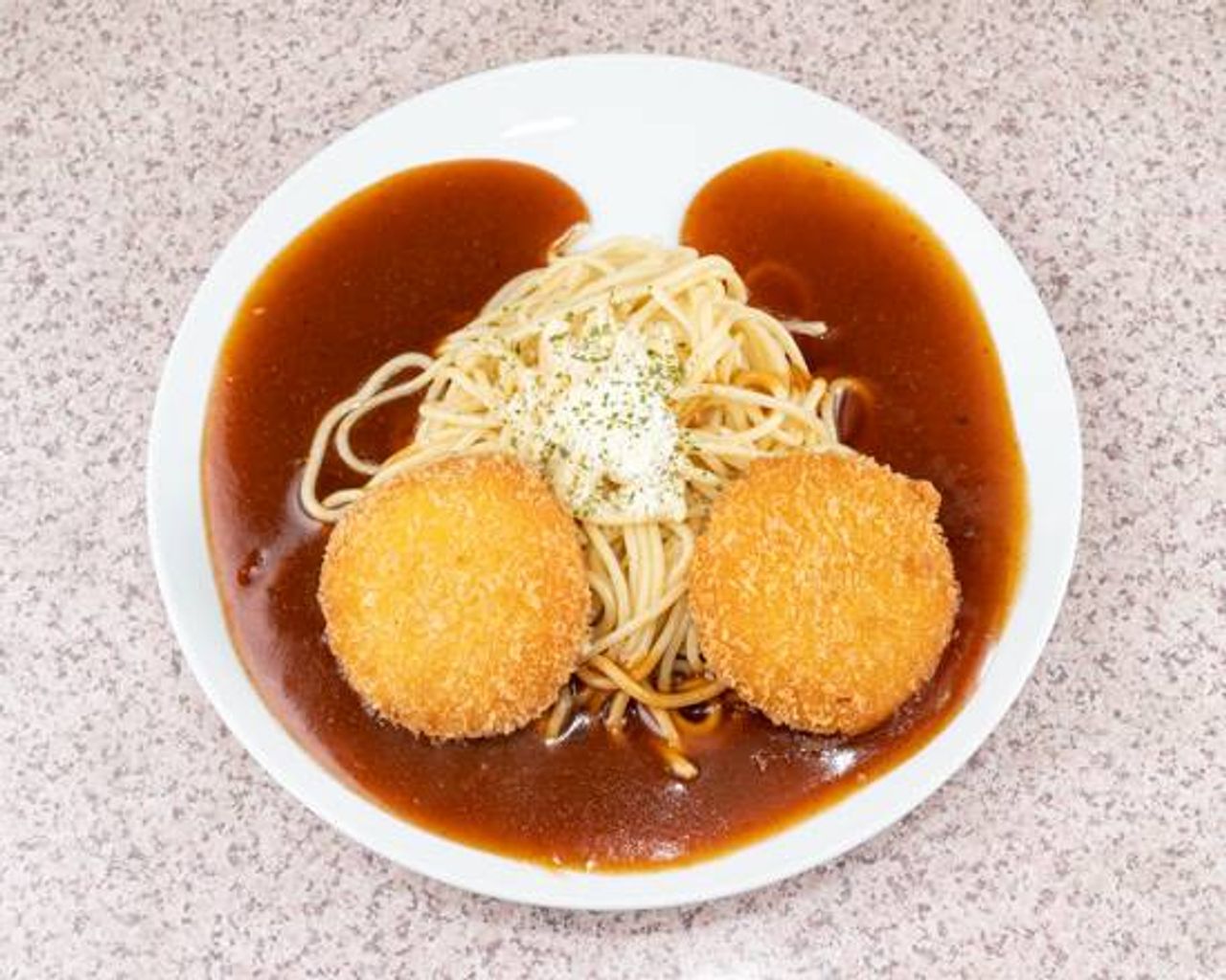 カニコロスパ Crab Croquette Spaghetti