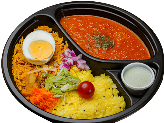 ビリヤニ＆カレーライスセット（キーマ）　Biriyani＆Curry　Rice Set（keema）