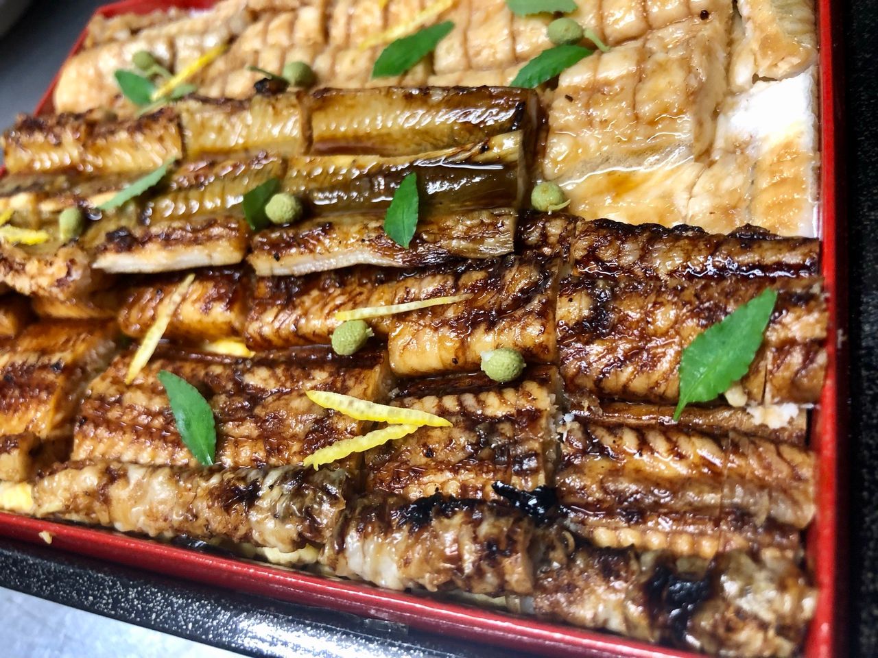 相盛り穴子重（極上）