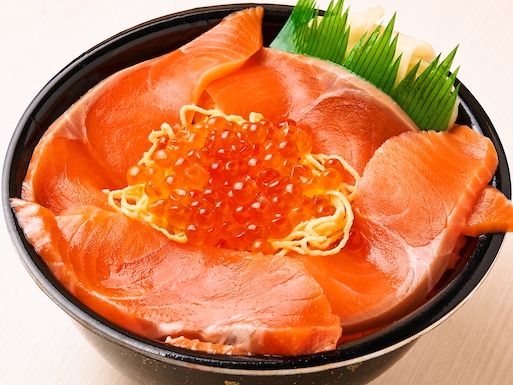 59.サーモンいくら丼(Salmon salmon roe bowl )