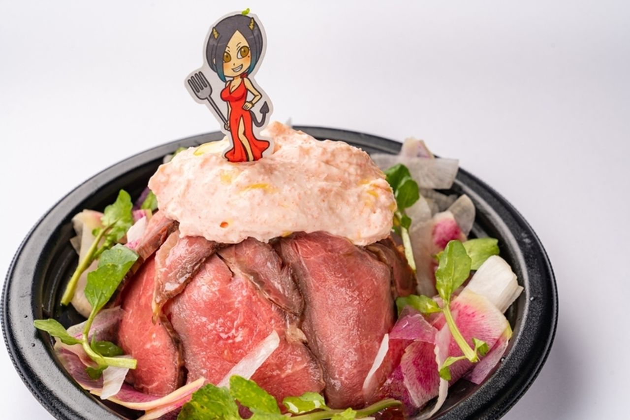 明太子＆とろろのローストビーフ姫