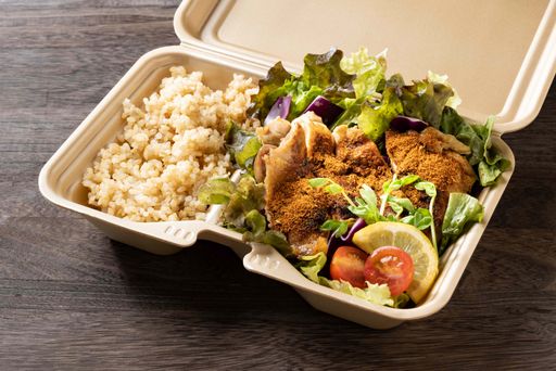 "ケイジャンチキンと玄米のセット Cajun Chicken & Brown Rice Set"