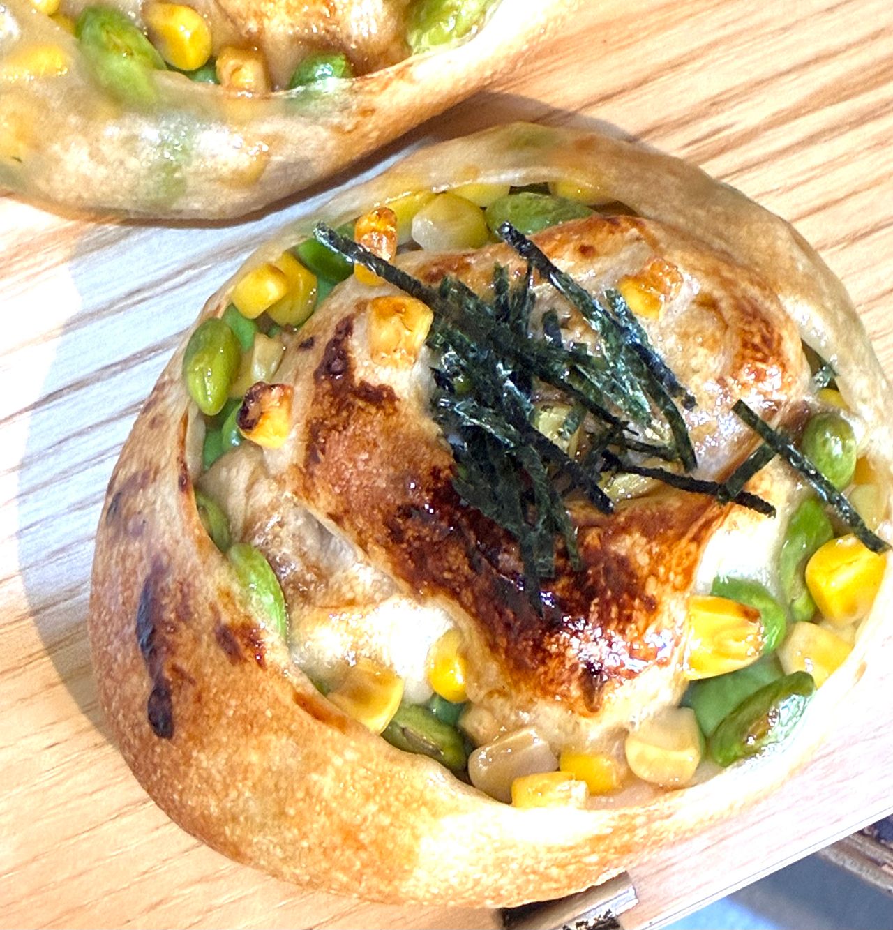コーンと枝豆ロール
