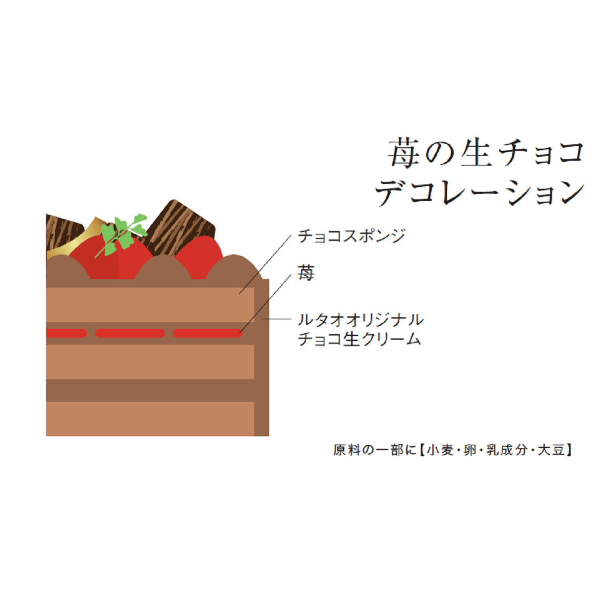 苺の生チョコデコレーション（６号）