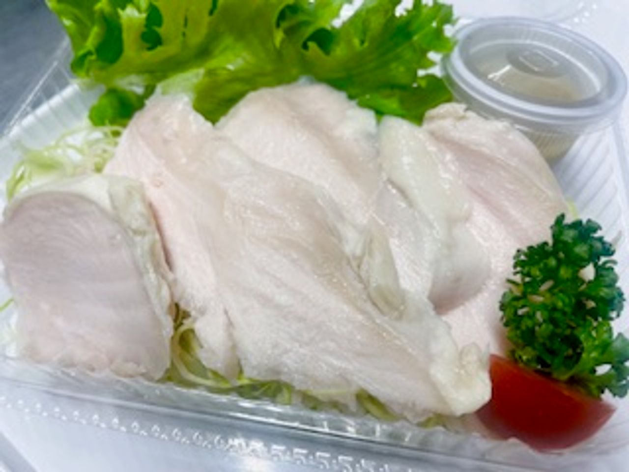しっとり鶏ハム　ごまソース