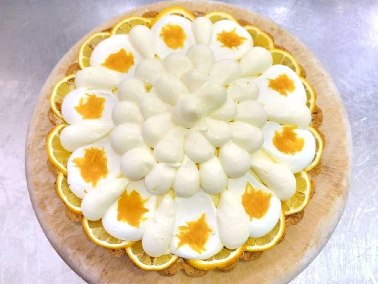 広島レモンのレアチーズタルト 21ｃｍ 【クッキー生地】