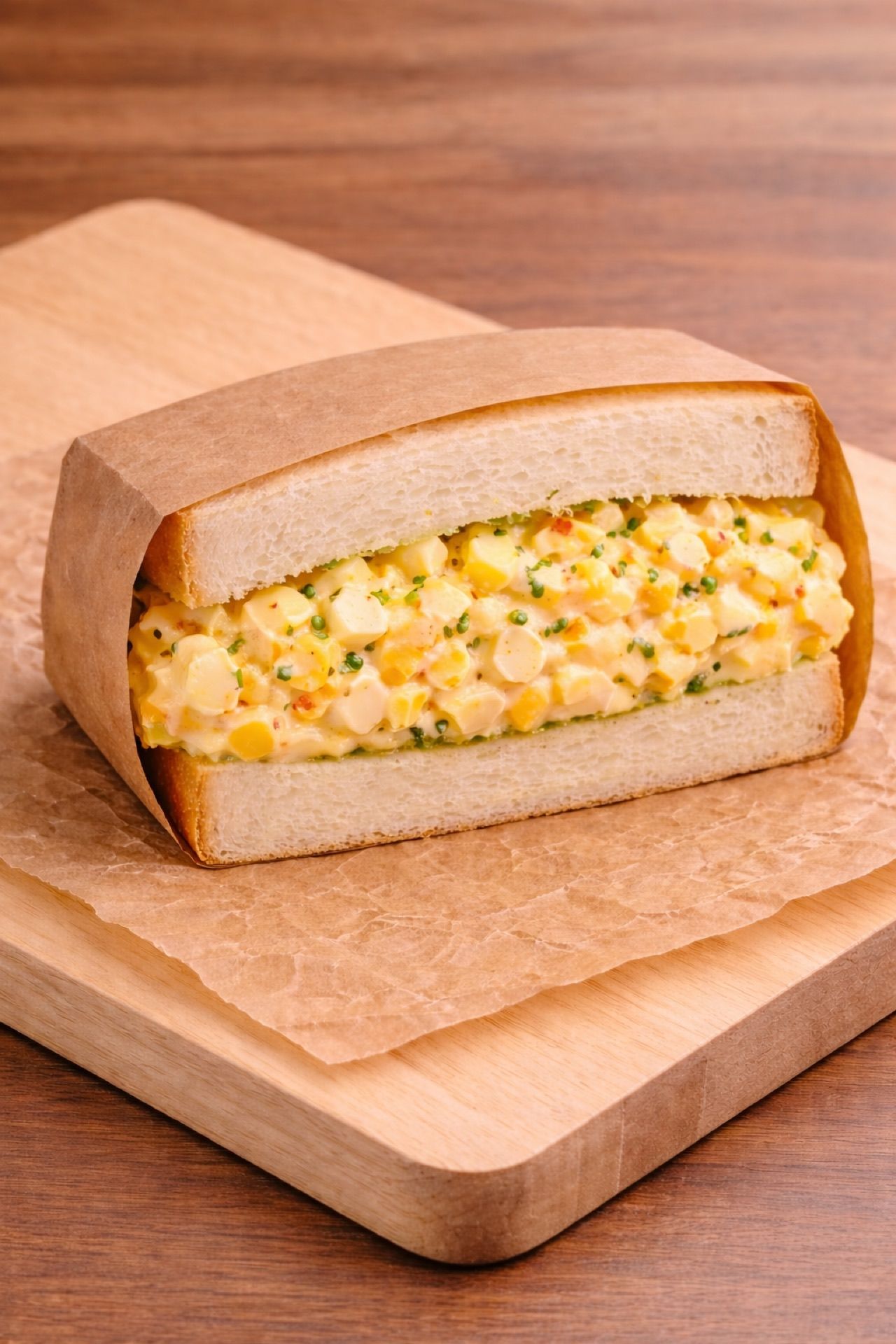自家製食パンの卵サンド