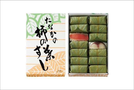 柿の葉すし 紙箱  さば・さけ 詰合せ 14個入り