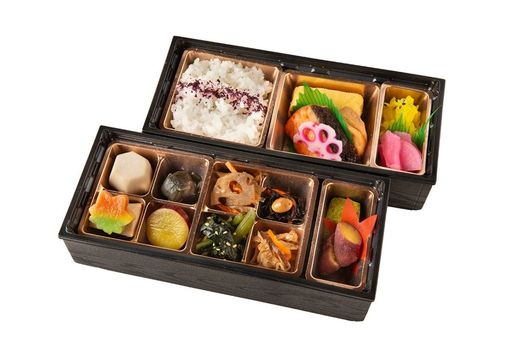 【桃】鮭塩焼と京おばんざいのお弁当
