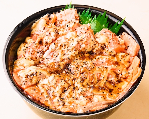142.炙りマヨサーモン隠しネギトロ丼(Grilled Mayo Salmon Hidden Negi Torodon)