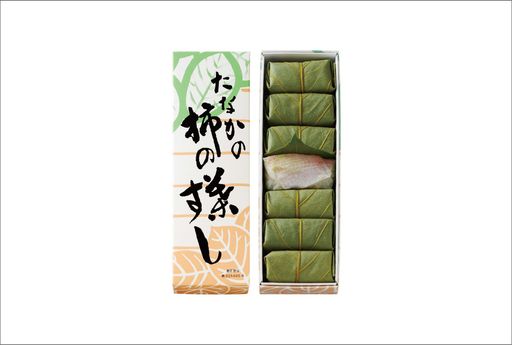 柿の葉すし 紙箱　たい ７個入り
