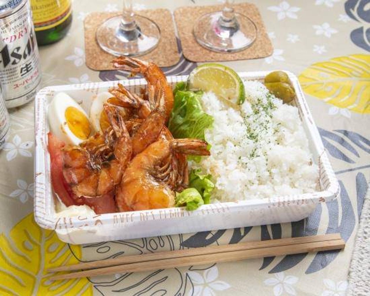 ガーリックシュリンプ弁当 Garlic Shrimp Bento Box 大蒜虾午餐