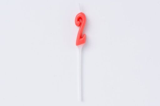 ナンバーキャンドル「2」