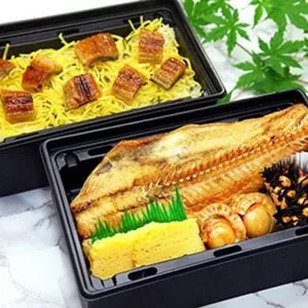 【温まるJet Chef弁当】金のジャンボホッケと鰻めしのダブル重（大根おろし付き）