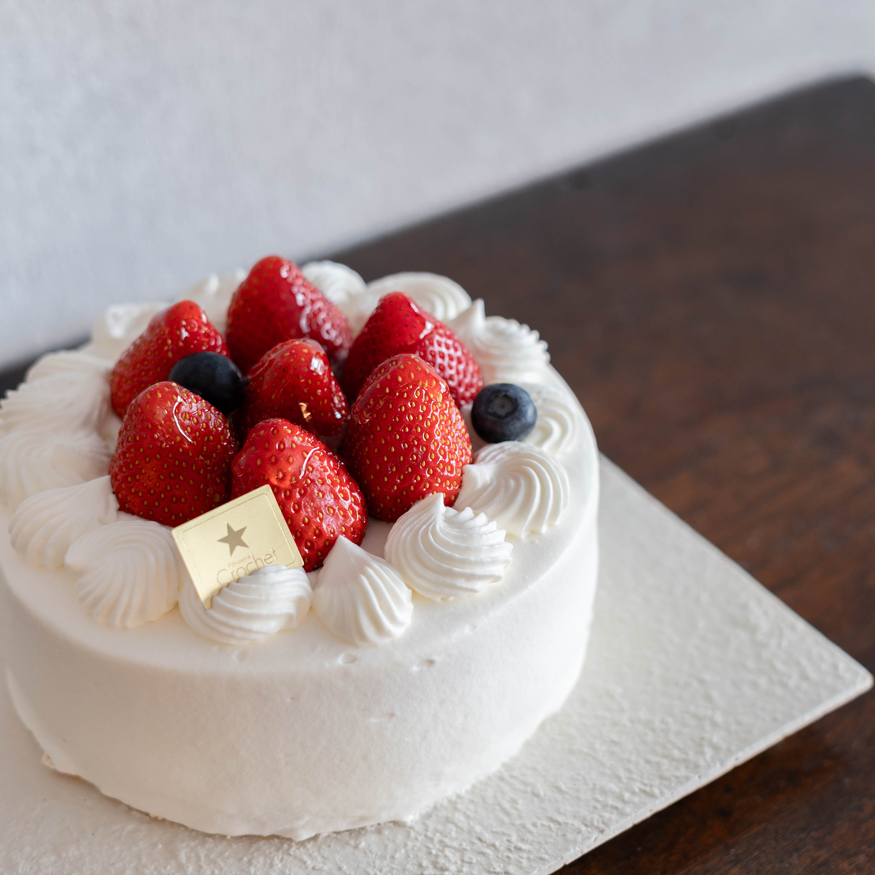 シェリー クロッシェ ピーチピンク ケーキプレート 丸型 Crochet シェリー クロッシェ ピーチピンク ケーキプレート 丸型 Crochet